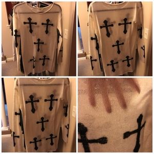 Gianni Bini Cross Sweater